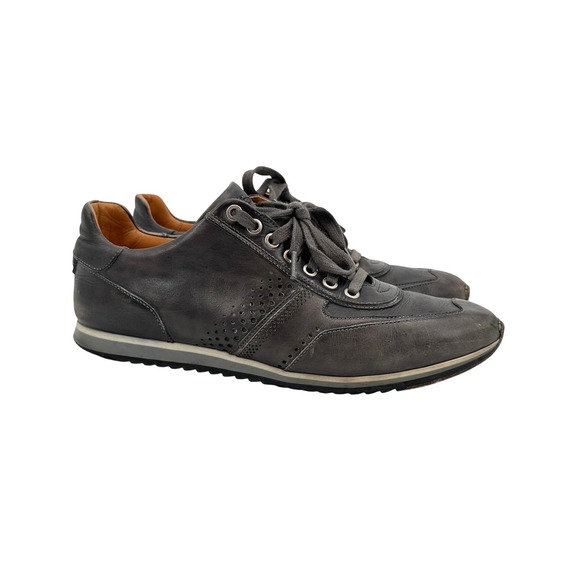 Magnanni Other - Magnanni Cristian Calf Skin Leather Sneakers Dark Grey Lace Up Shoes Men's 8.5 M